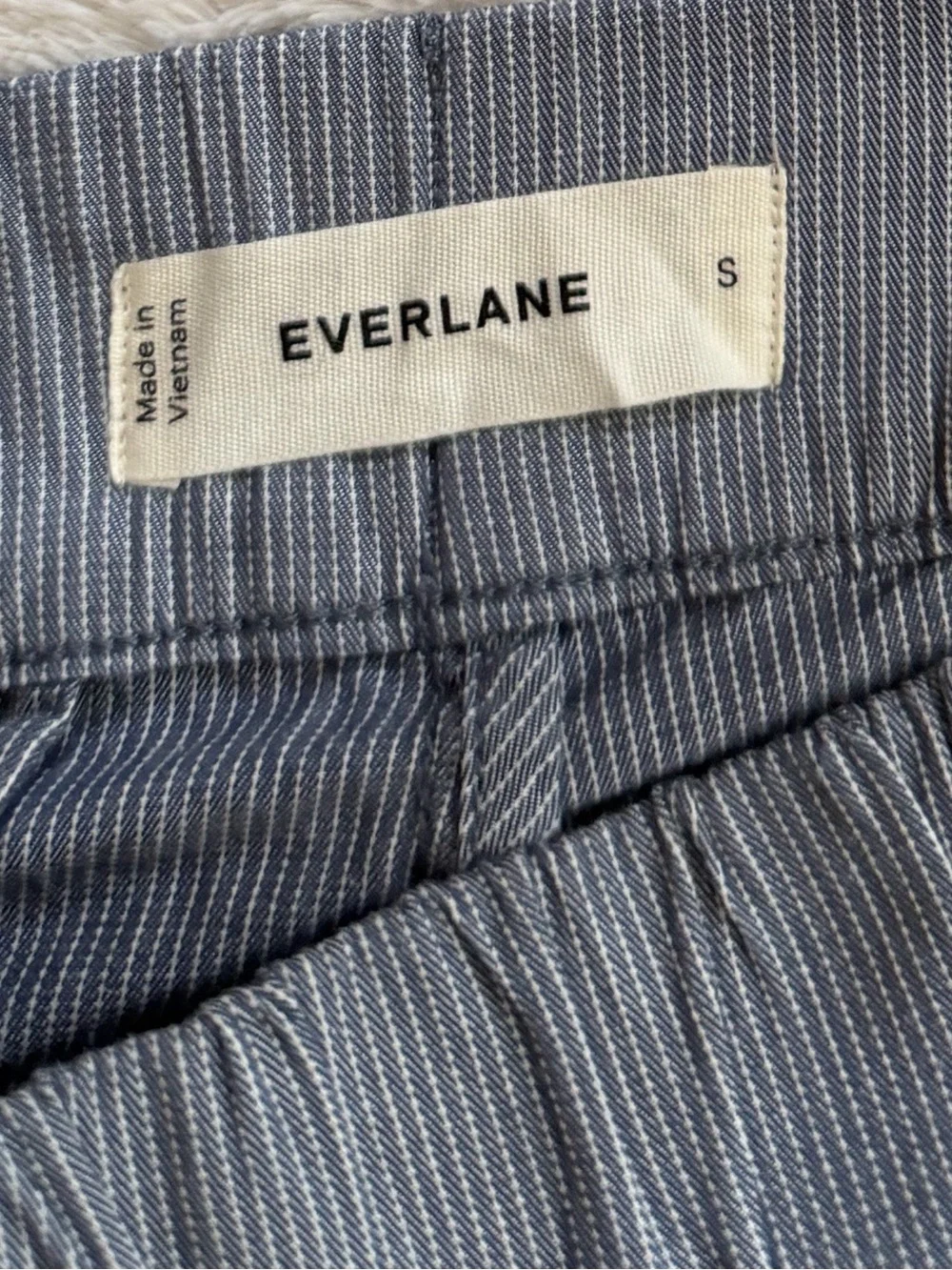 Everlane The Easy Short in Pinstripe NWOT